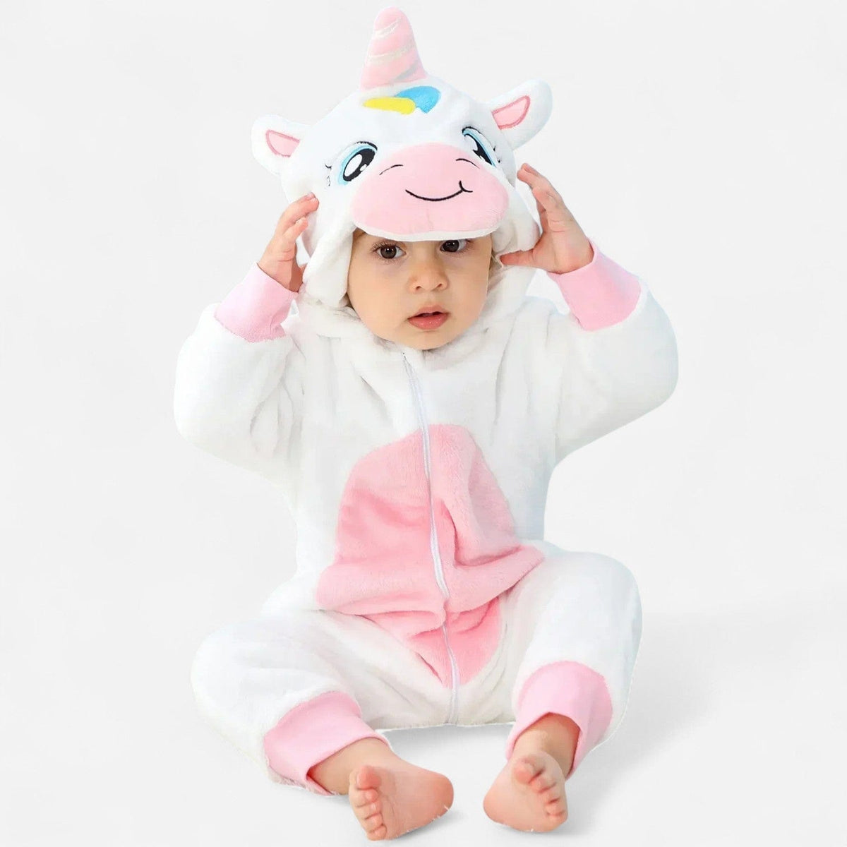 Combinaison Deguisement Bebe - Licorne Blanche