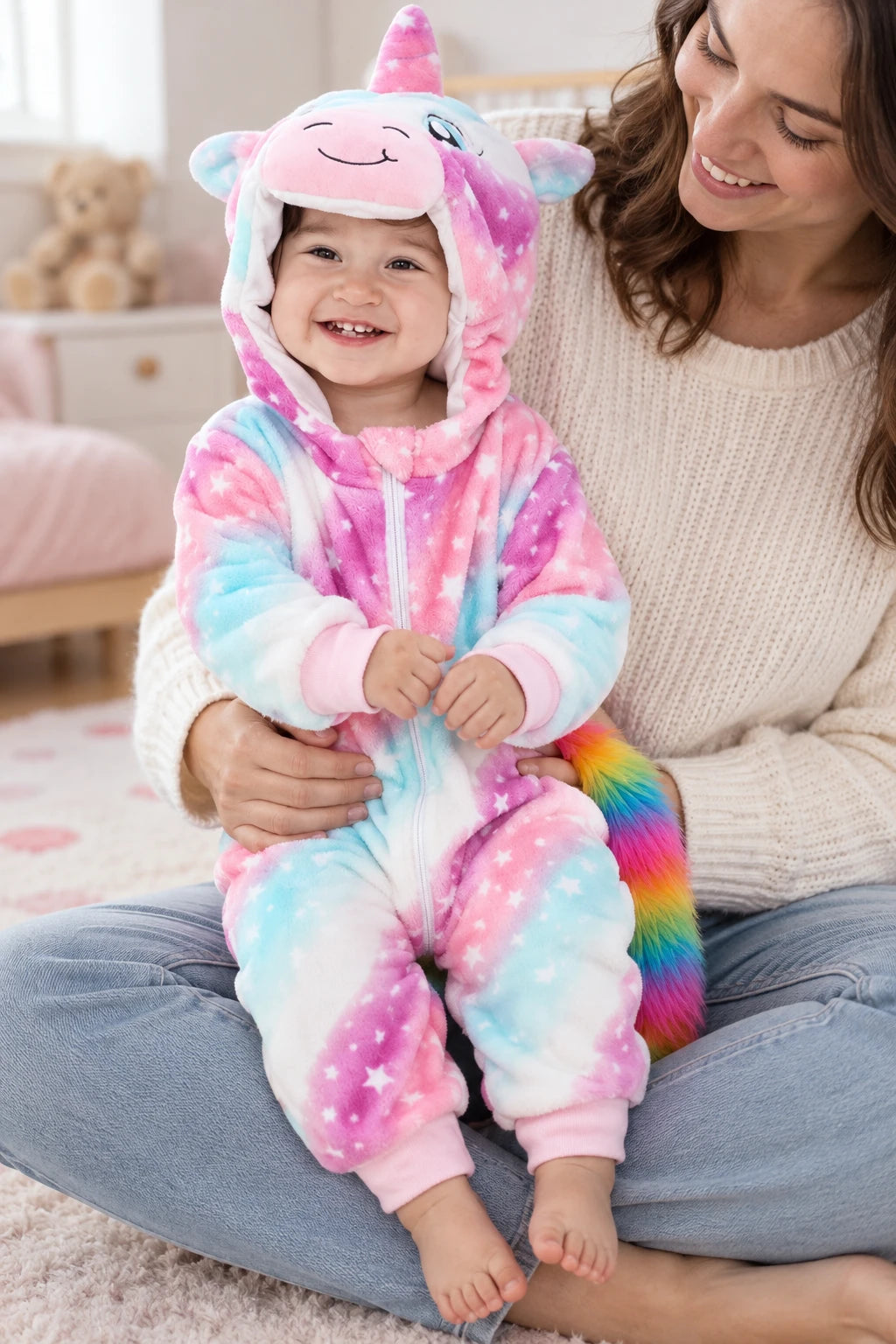 Combinaison Deguisement Bebe - Licorne Rose