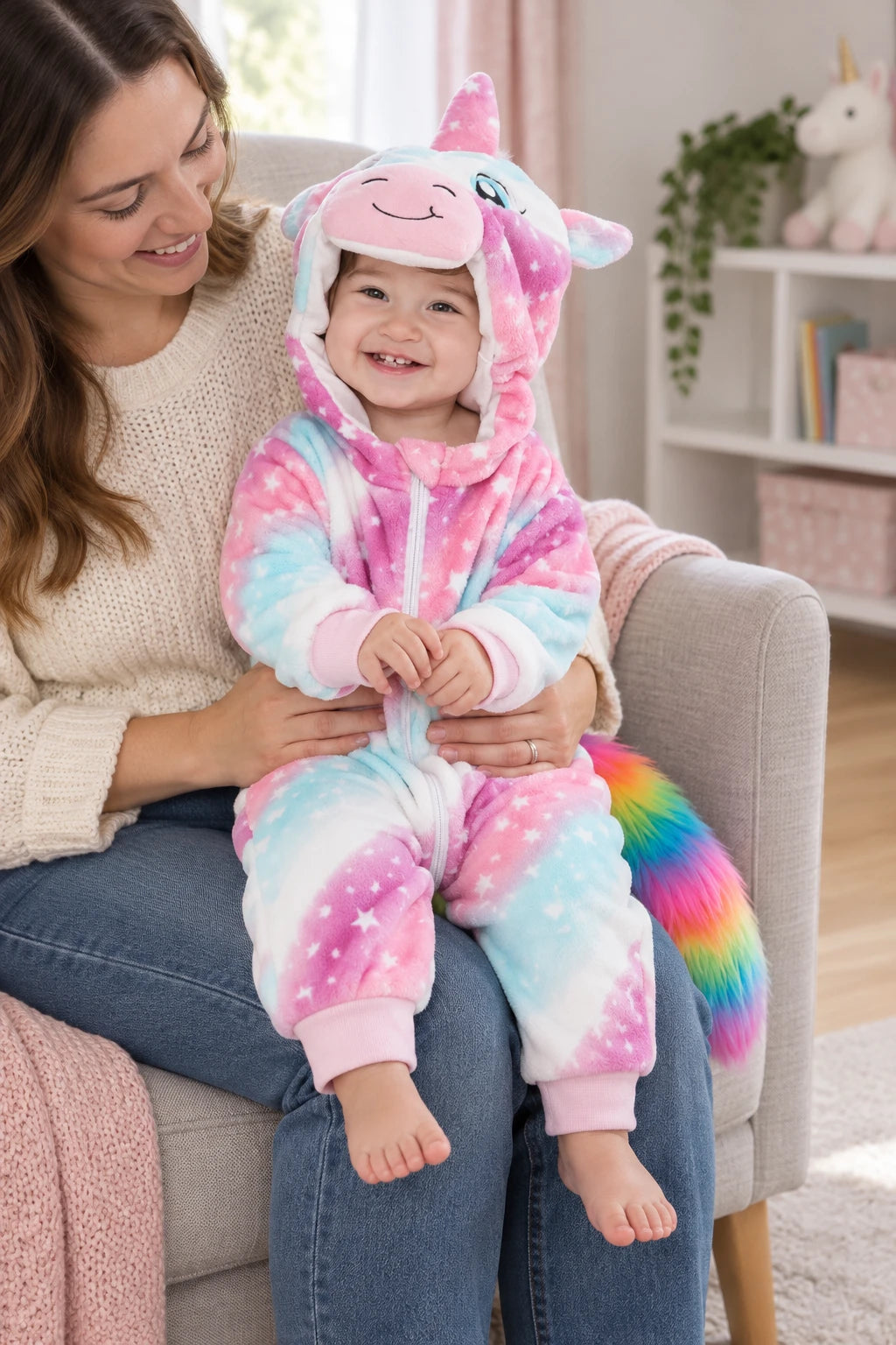 Combinaison Deguisement Bebe - Licorne Rose