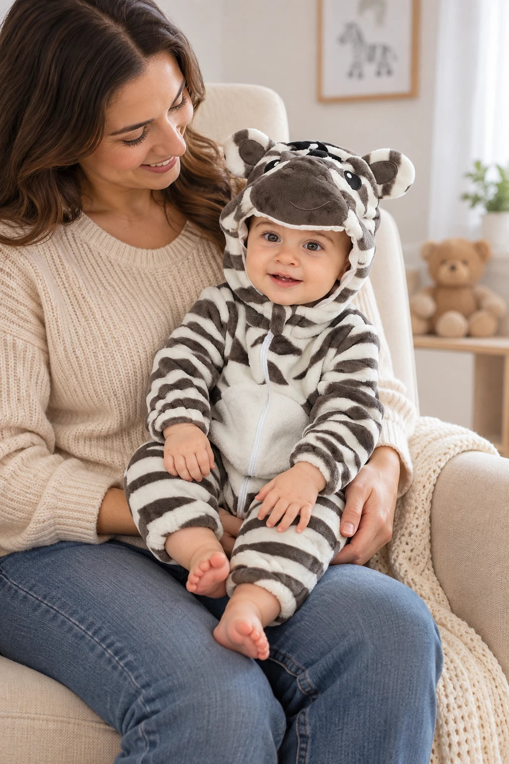 Combinaison Deguisement Bebe - Zèbre