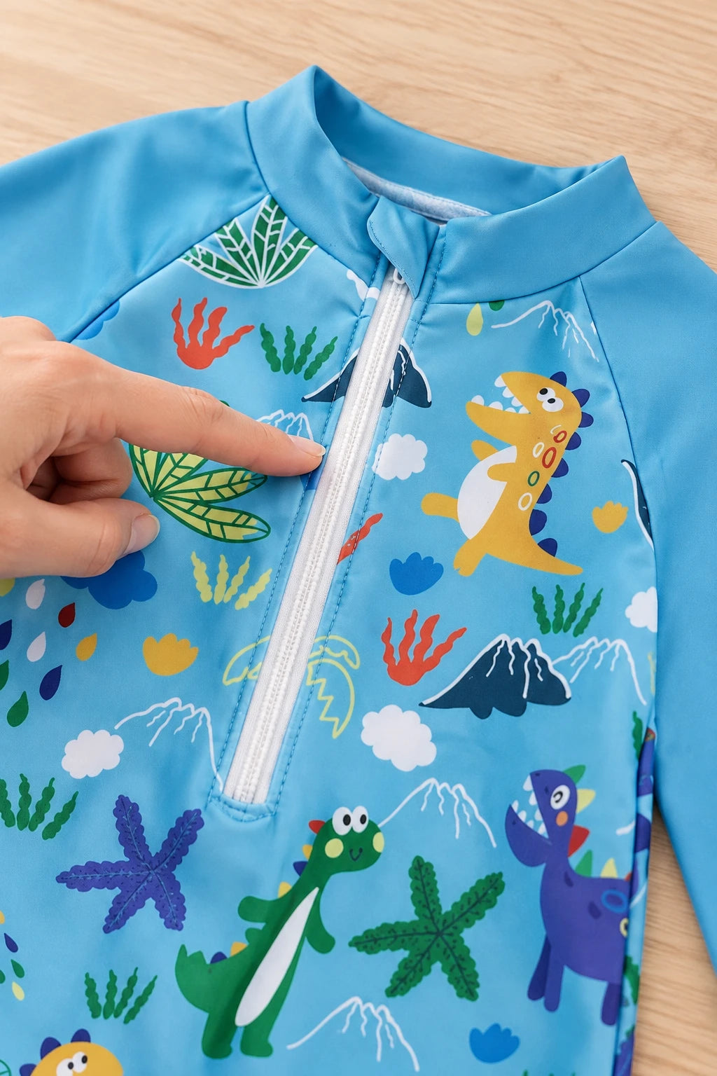 Combinaison Dinosaure Bebe - Bleu