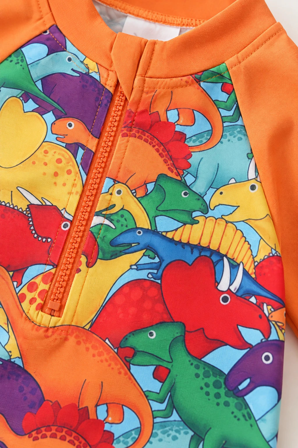Combinaison Dinosaure Bebe - Orange