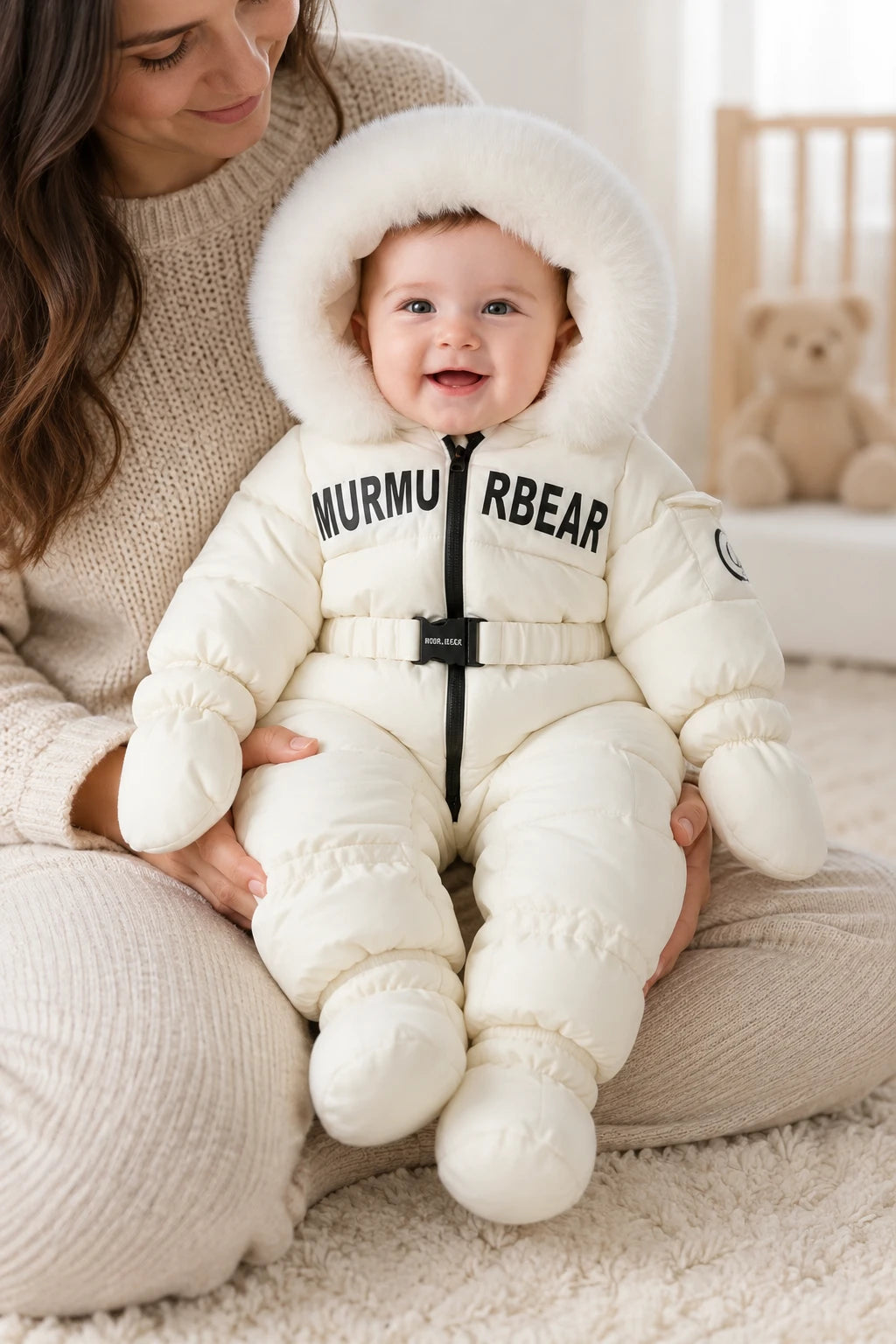 Combinaison Doudoune Bebe - Blanc