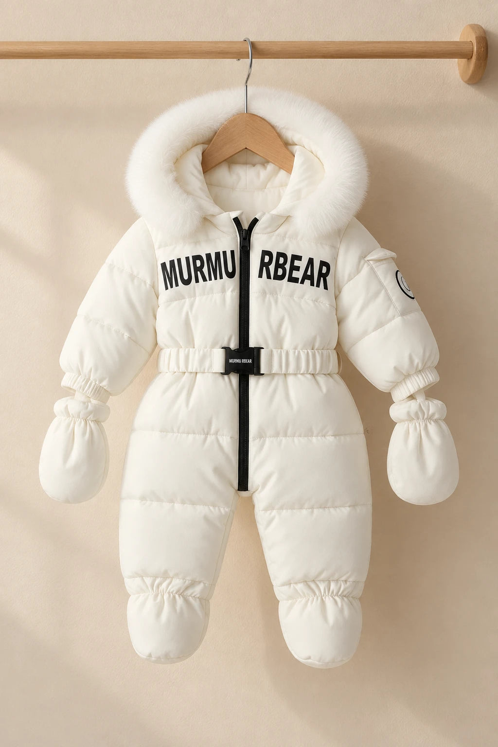 Combinaison Doudoune Bebe - Blanc
