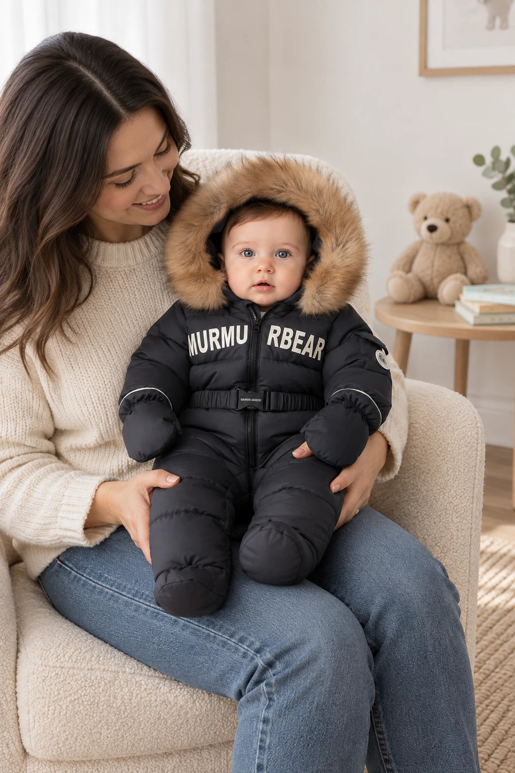 Combinaison Doudoune Bebe - Noir