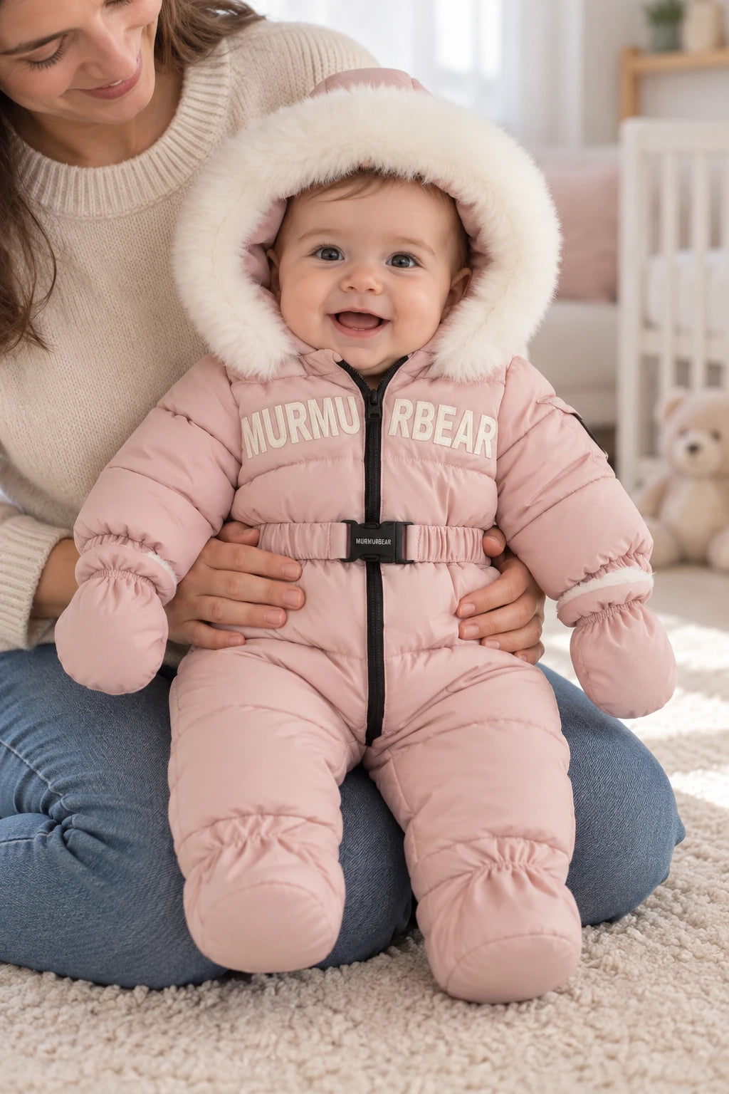 Combinaison Doudoune Bebe - Rose