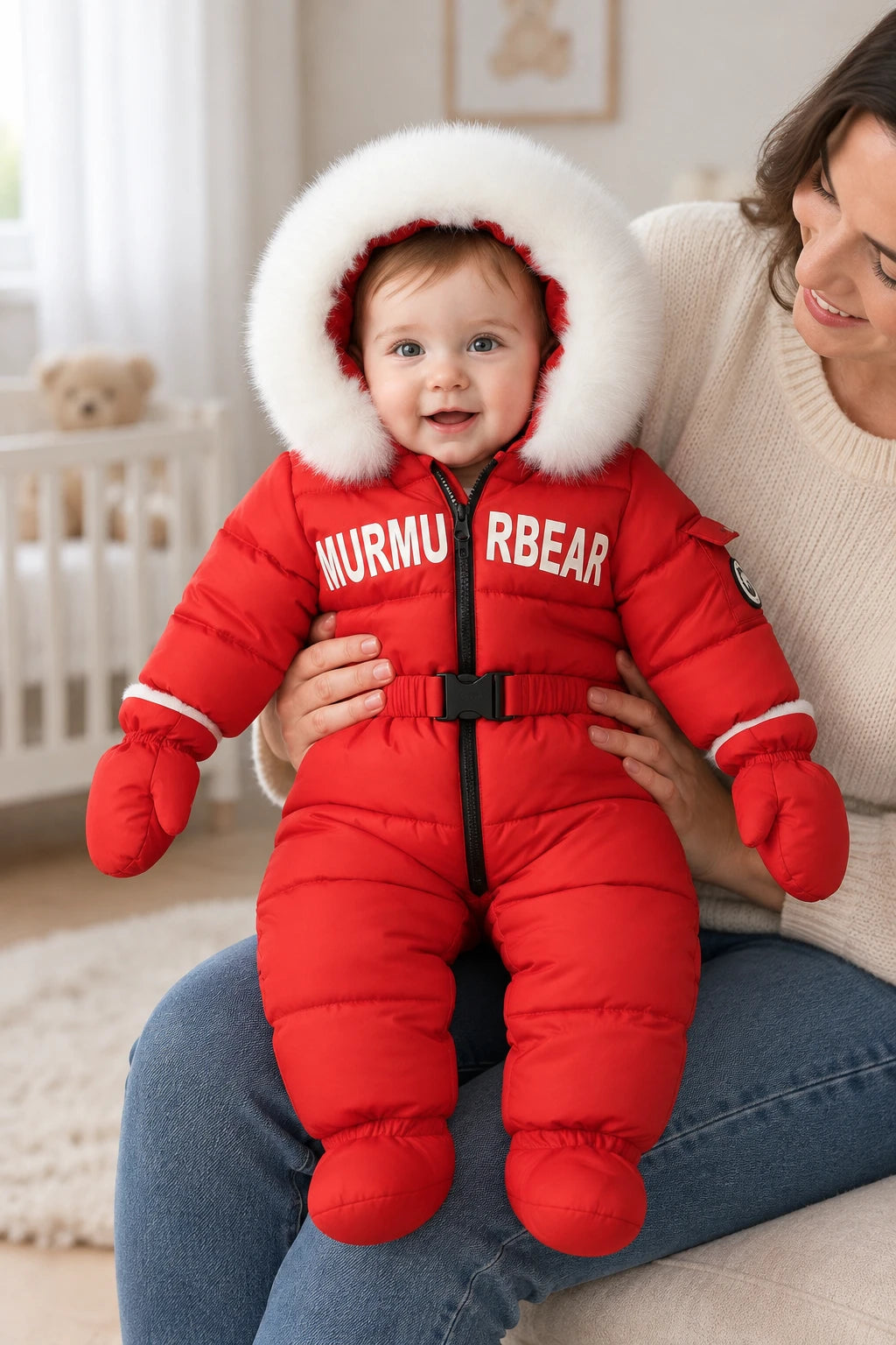 Combinaison Doudoune Bebe - Rouge