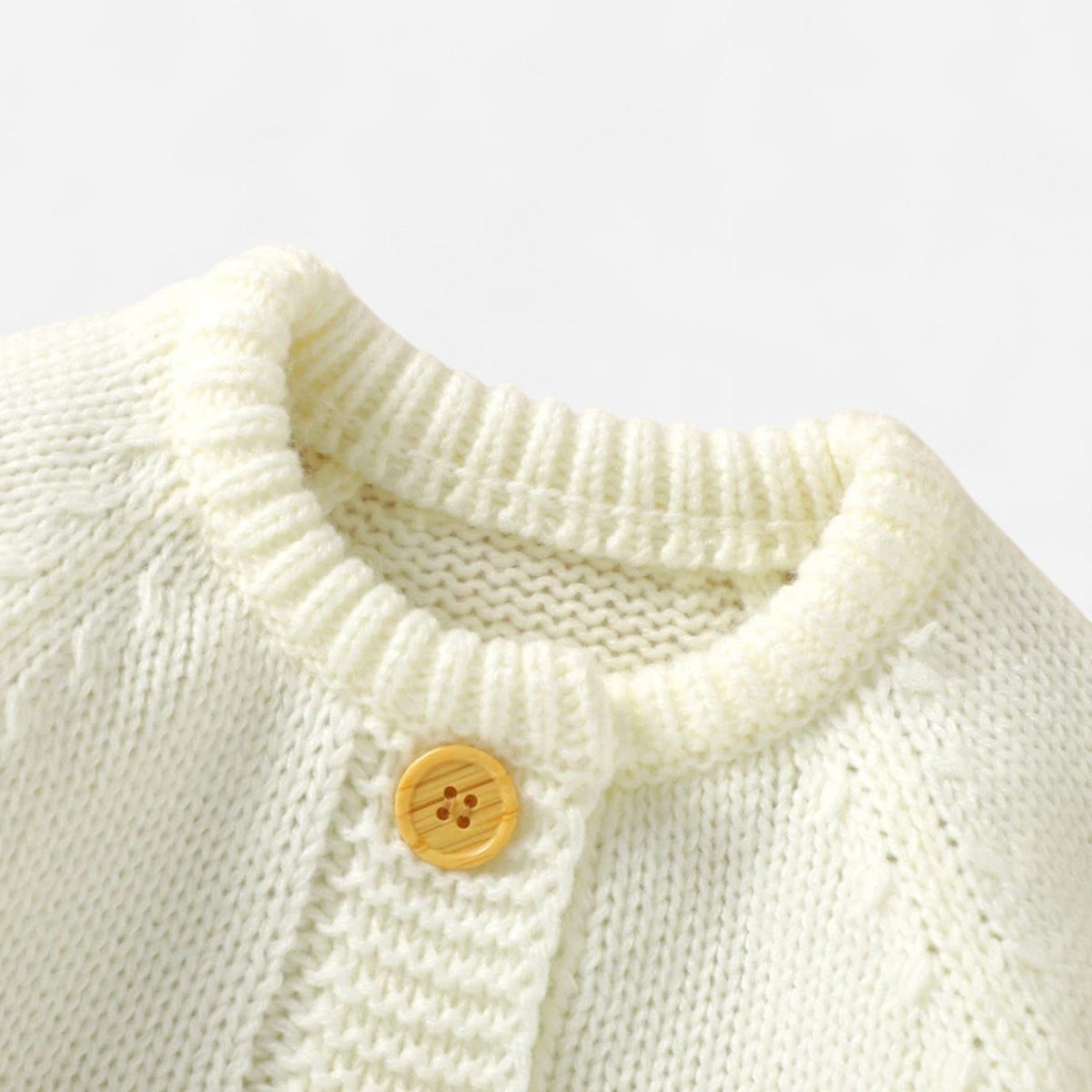 Combinaison En Tricot Bebe - Blanc