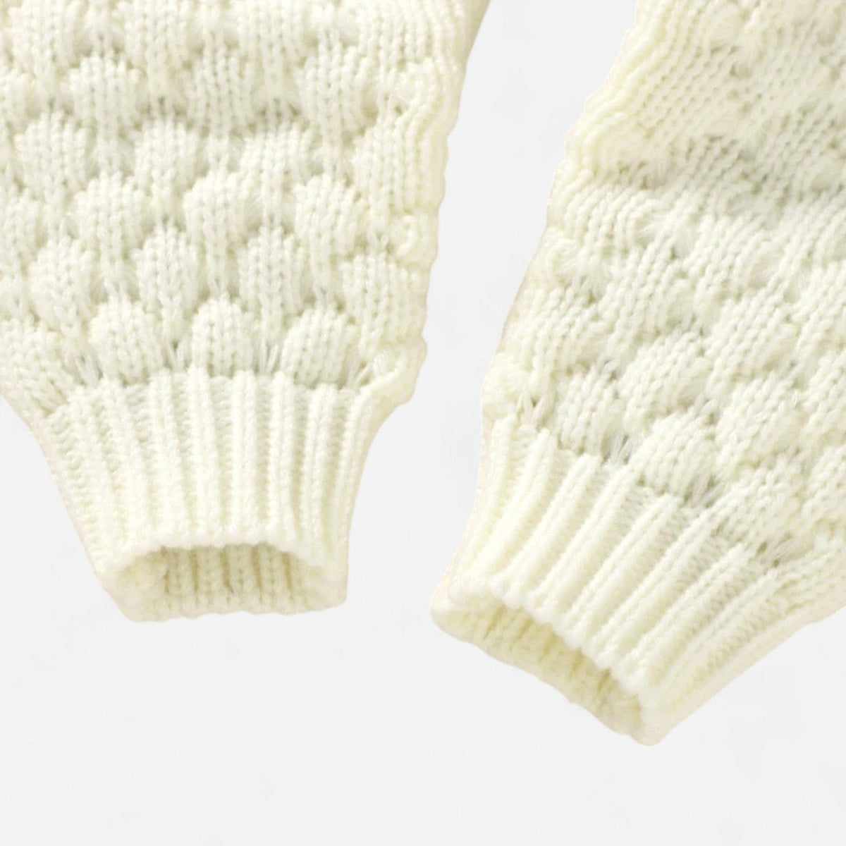 Combinaison En Tricot Bebe - Blanc