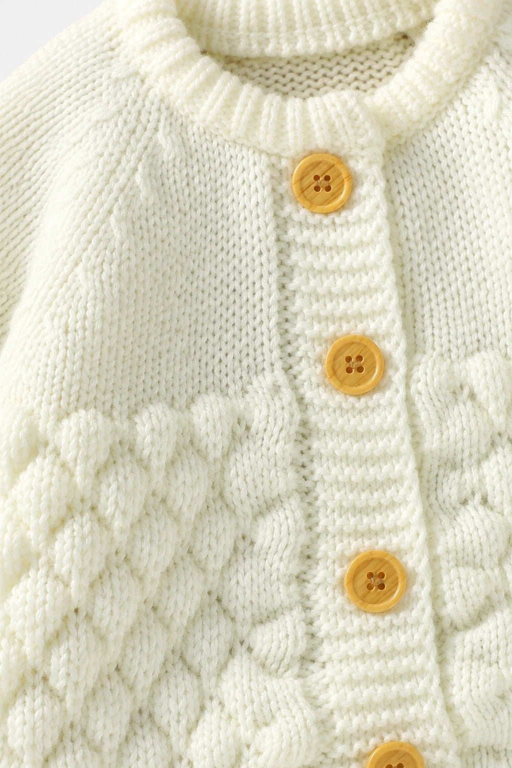 Combinaison En Tricot Bebe - Blanc