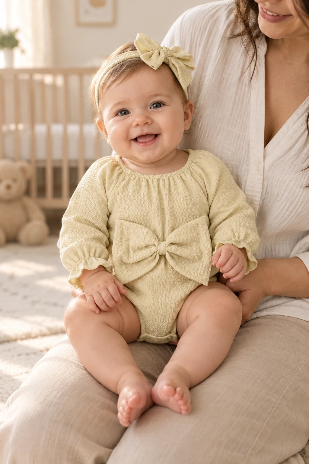 Combinaison Été Bébé Fille - Beige