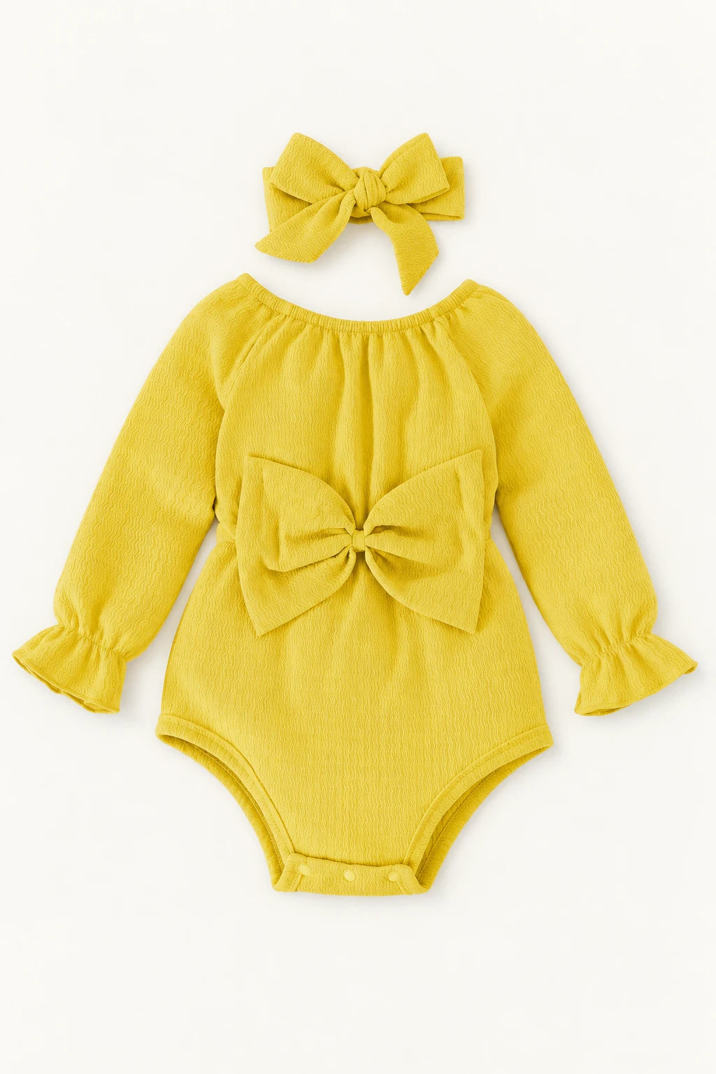Combinaison Été Bébé Fille - Jaune