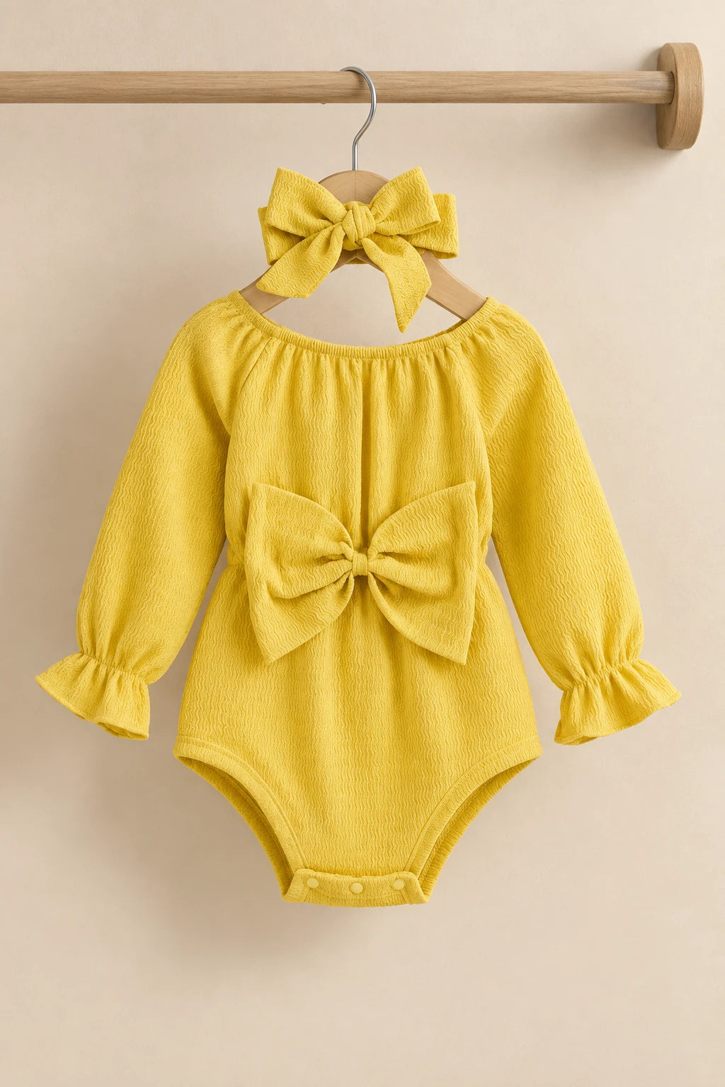 Combinaison Été Bébé Fille - Jaune