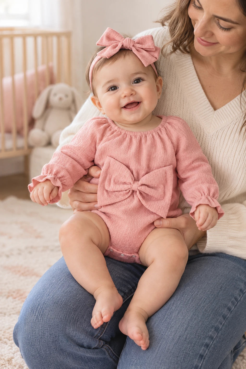 Combinaison Été Bébé Fille - Rose