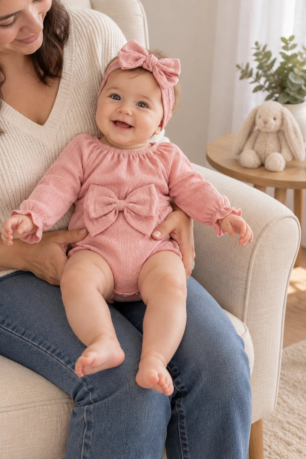 Combinaison Été Bébé Fille - Rose