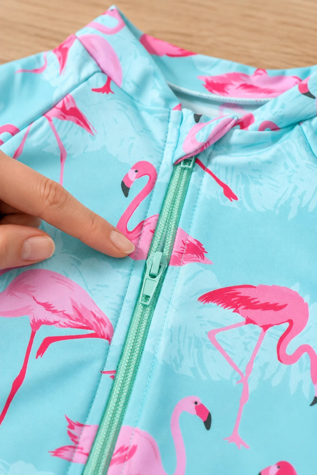 Combinaison Flamant Rose Bebe