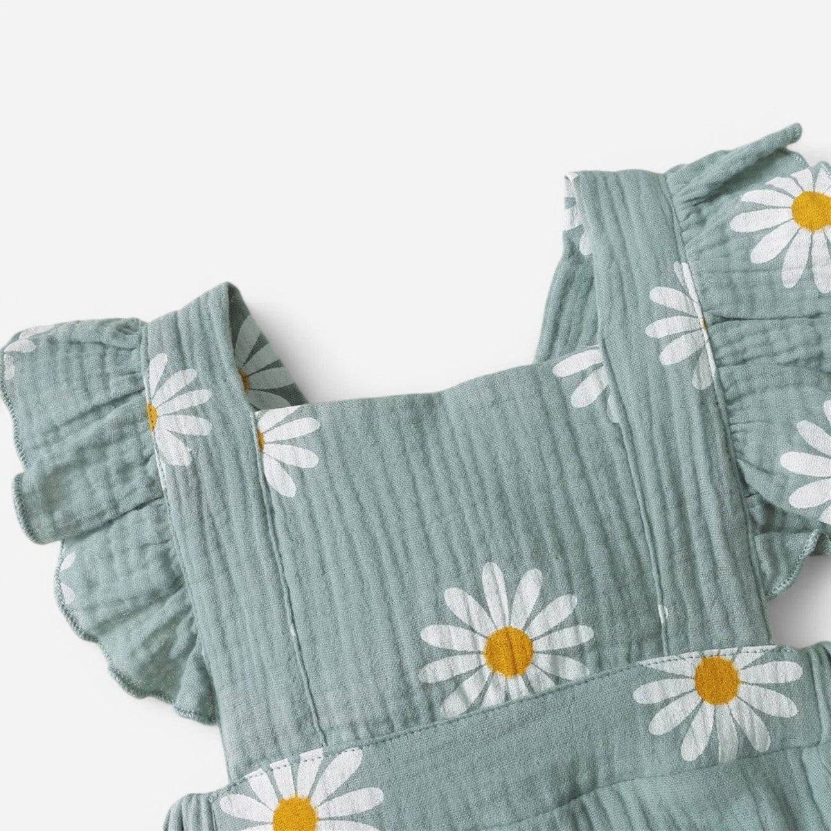 Combinaison Fleurie Bebe - Bleu