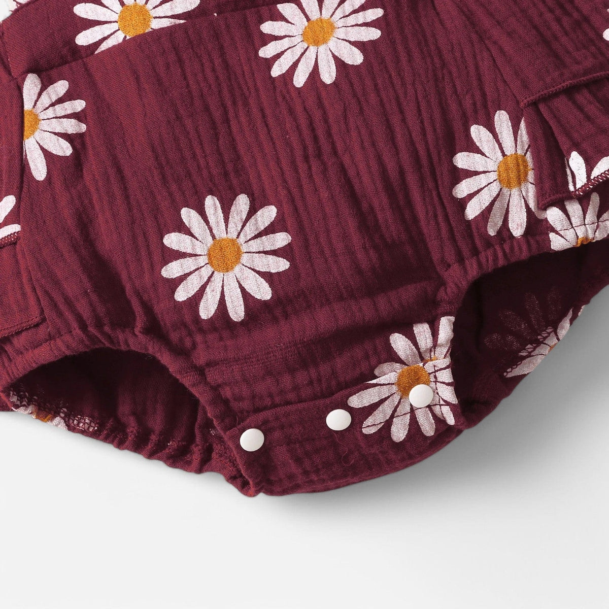 Combinaison Fleurie Bebe - Bordeaux