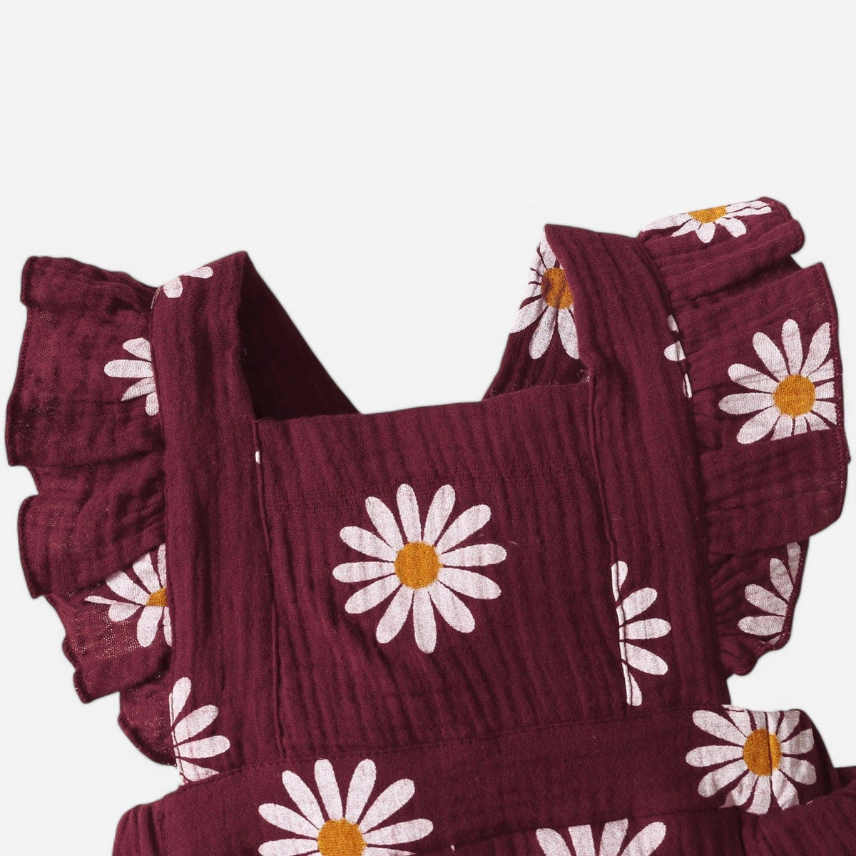 Combinaison Fleurie Bebe - Bordeaux