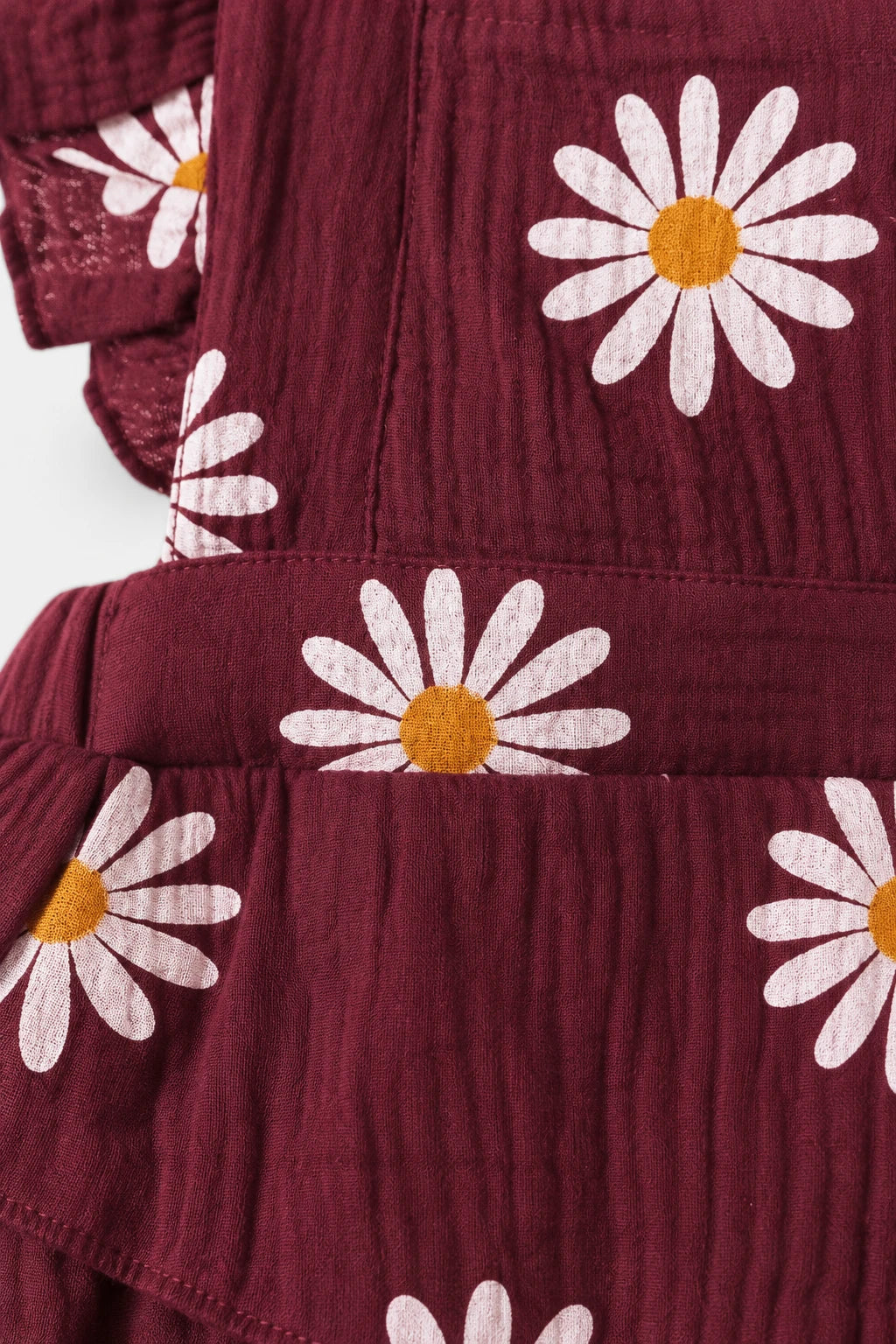 Combinaison Fleurie Bebe - Bordeaux