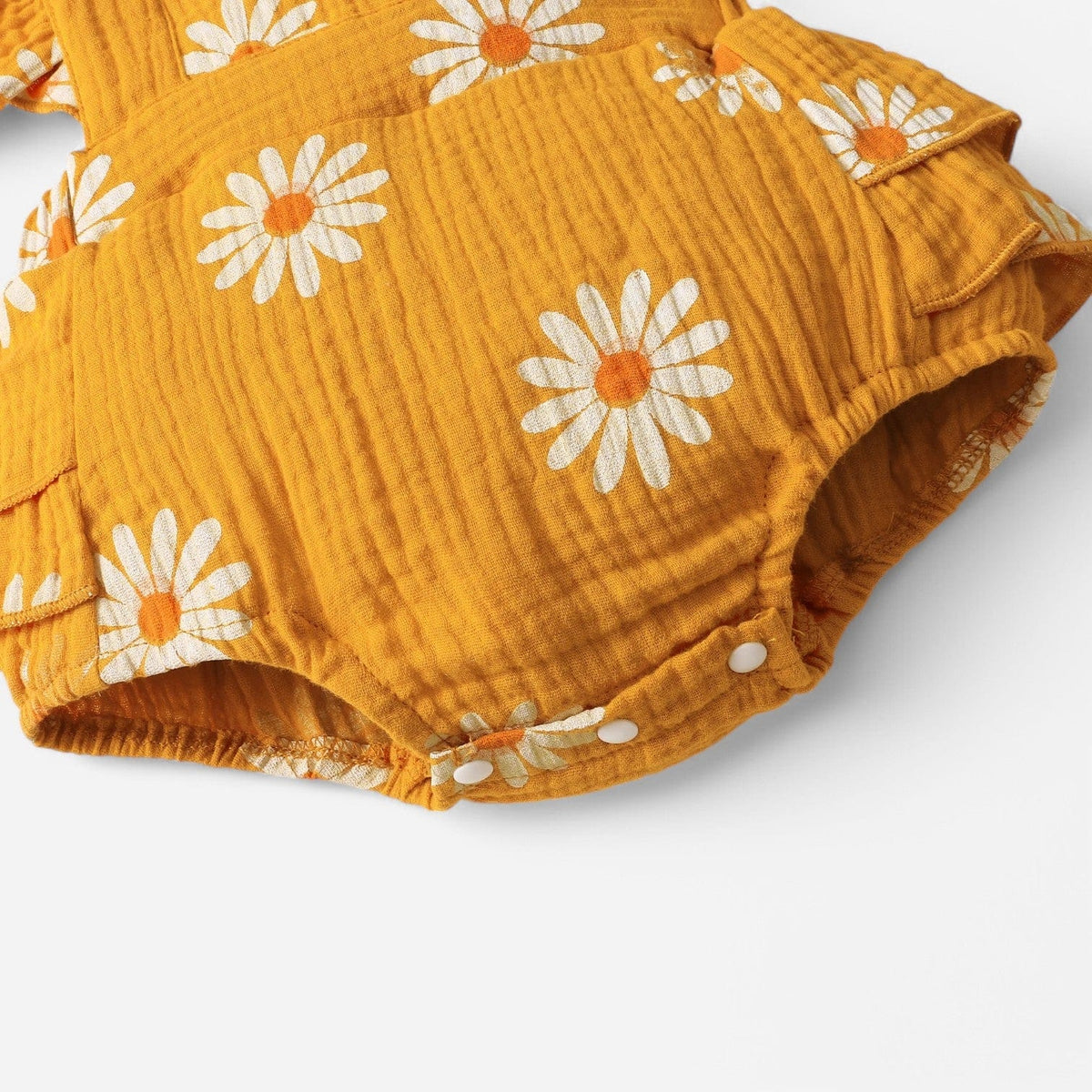 Combinaison Fleurie Bebe - Jaune