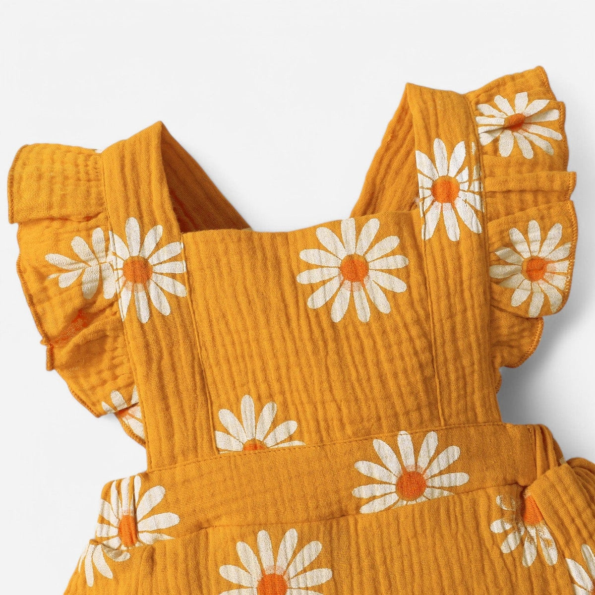 Combinaison Fleurie Bebe - Jaune