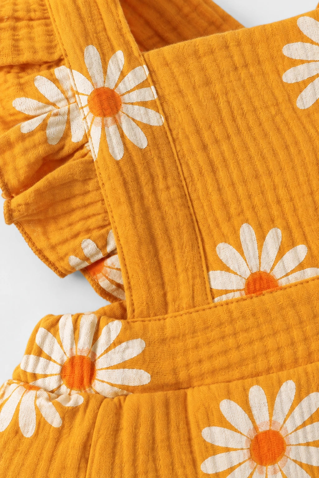 Combinaison Fleurie Bebe - Jaune