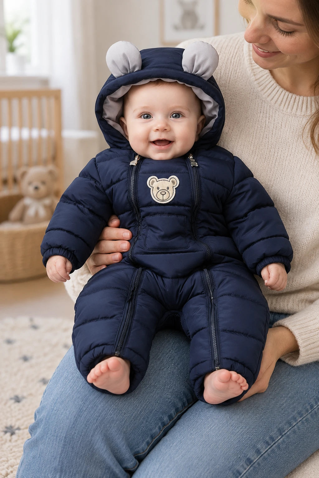Combinaison Froid Bebe - Bleu Marine