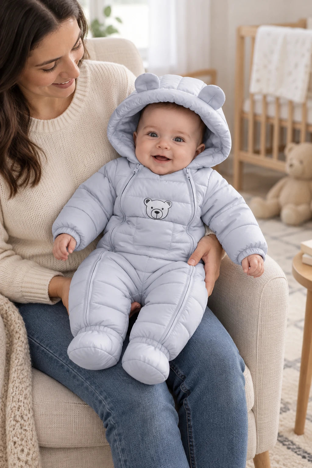 Combinaison Froid Bebe - Gris