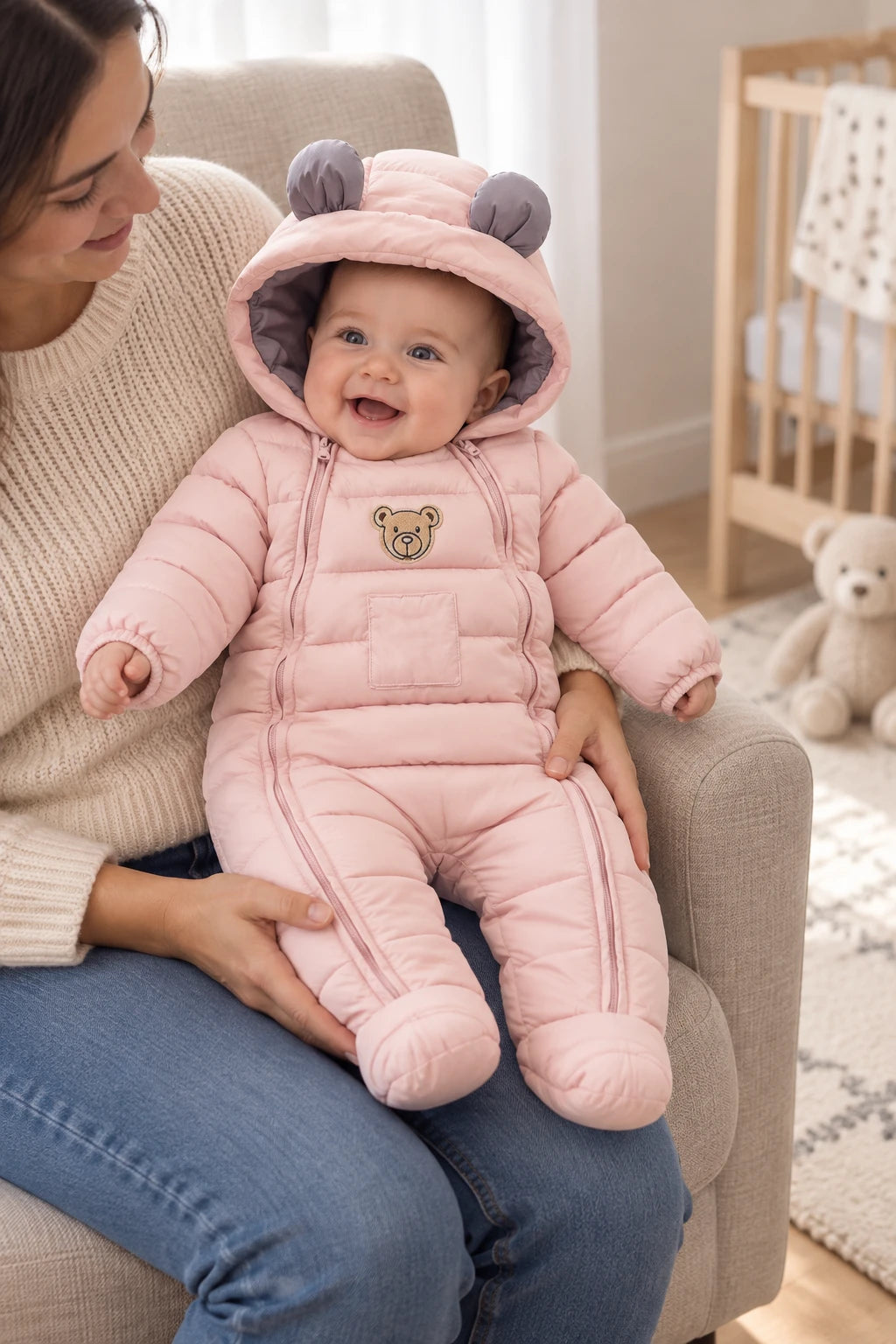 Combinaison Froid Bebe - Rose