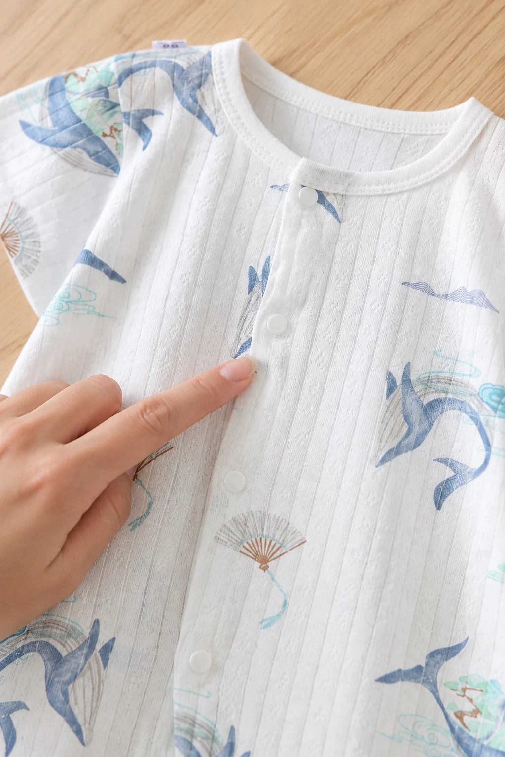 Combinaison Legere Bebe - Baleines