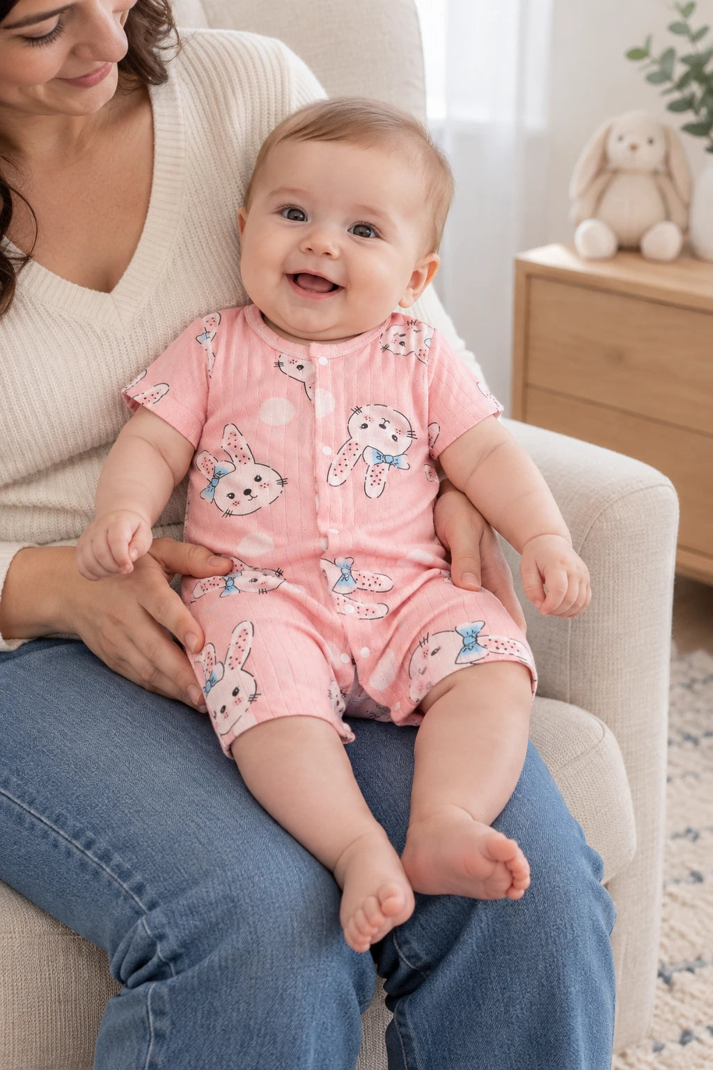 Combinaison Legere Bebe - Lapins