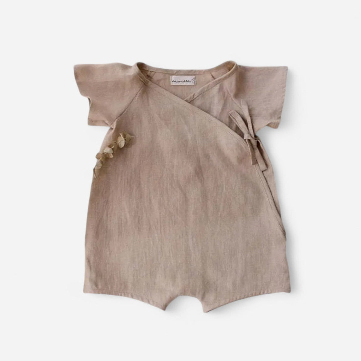 Combinaison Lin Bebe - Gris : Élégance Naturelle pour Votre Petit