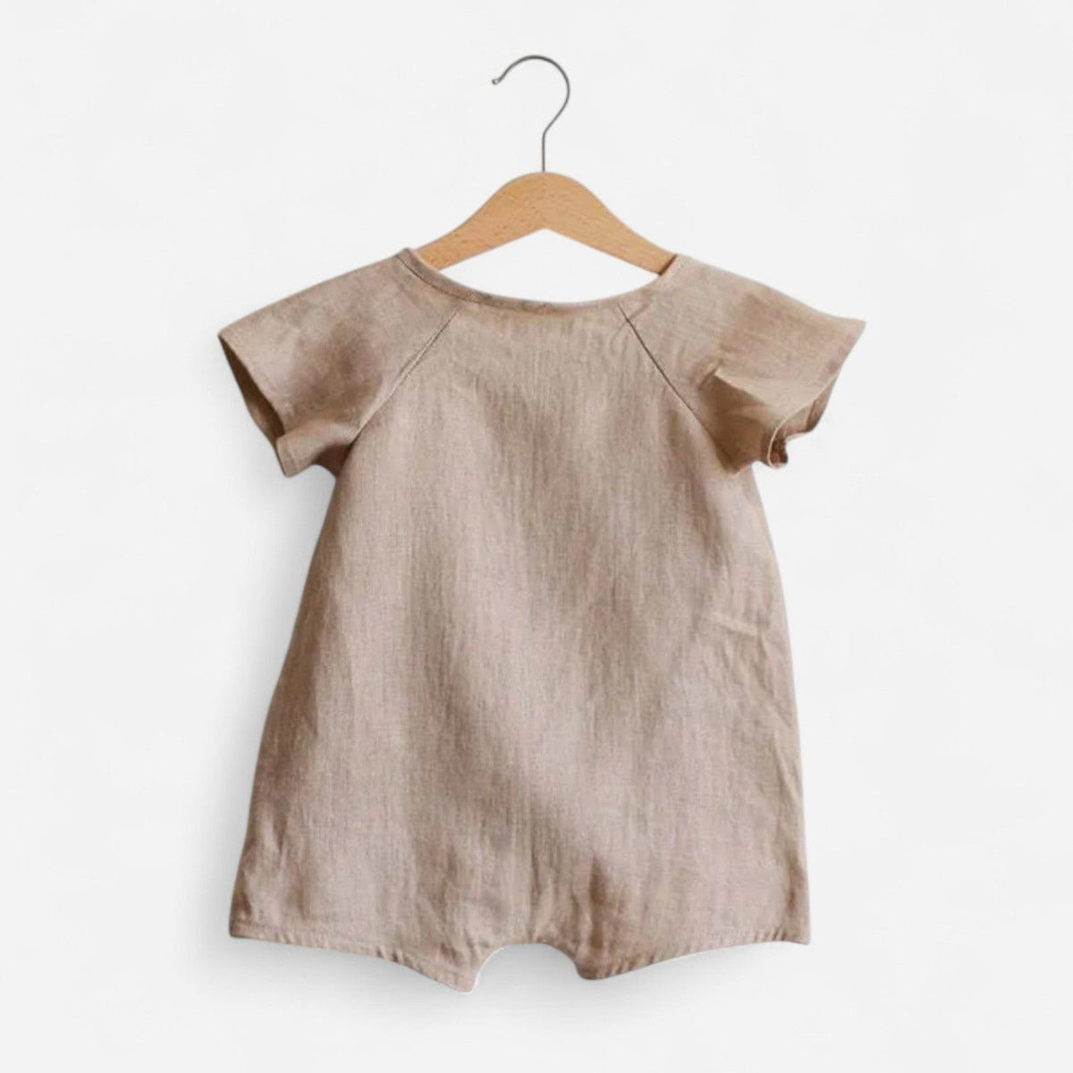 Combinaison Lin Bebe - Gris : Élégance Naturelle pour Votre Petit