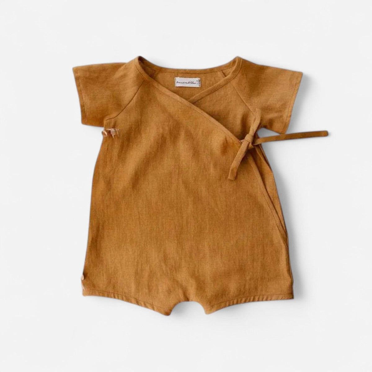 Combinaison Lin Bebe - Jaune : Confort & Élégance Naturelle