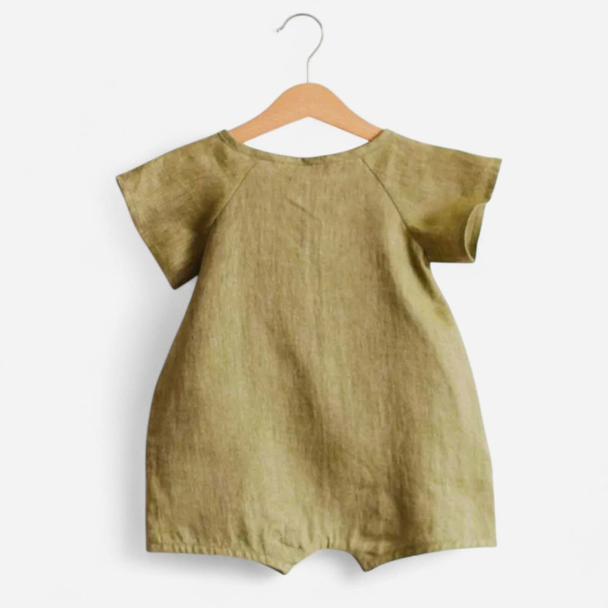 Combinaison Lin Bebe - Vert : Confort Naturel & Style Irrésistible