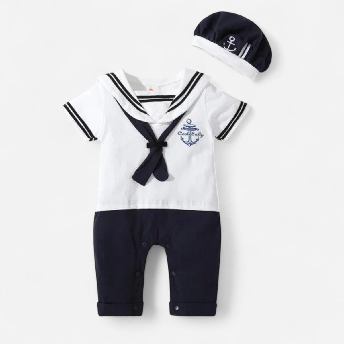 Combinaison Marin Bebe - Blanc : Élégance & Confort Irrésistibles