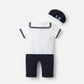 Combinaison Marin Bebe - Blanc : Élégance & Confort Irrésistibles