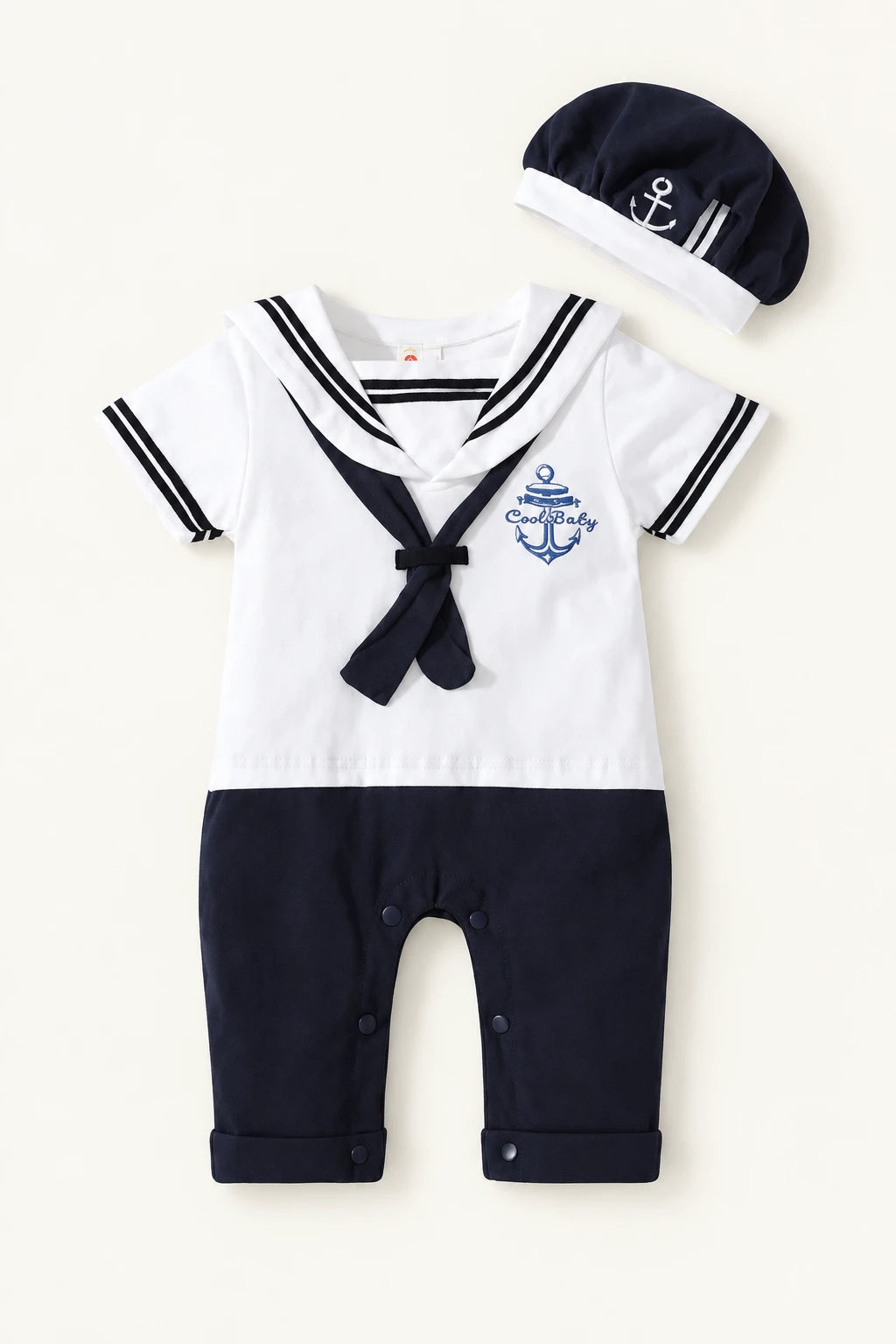 Combinaison Marin Bebe - Blanc