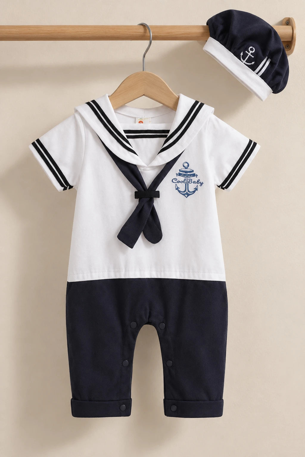 Combinaison Marin Bebe - Blanc