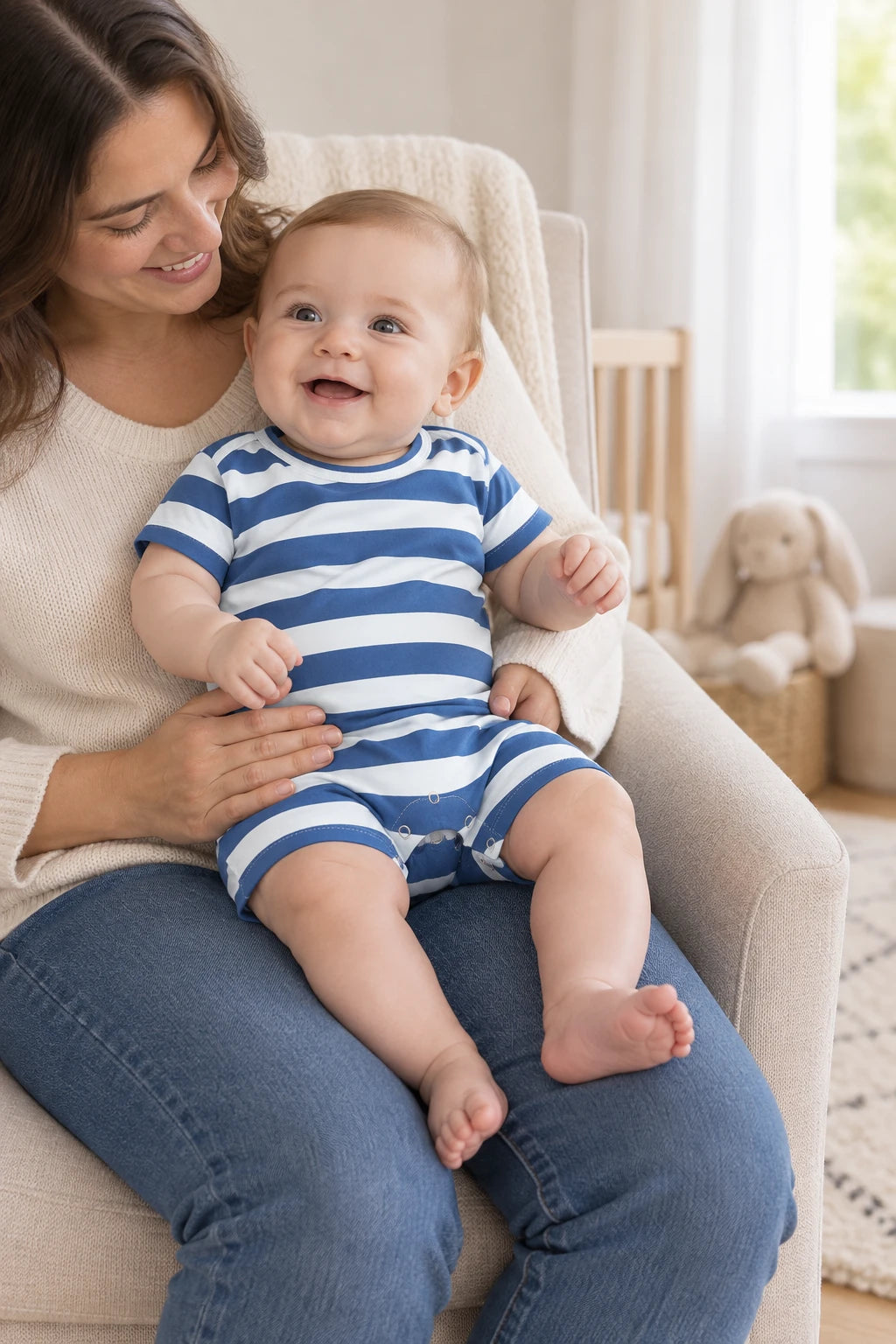 Combinaison Mariniere Bebe - Bleu