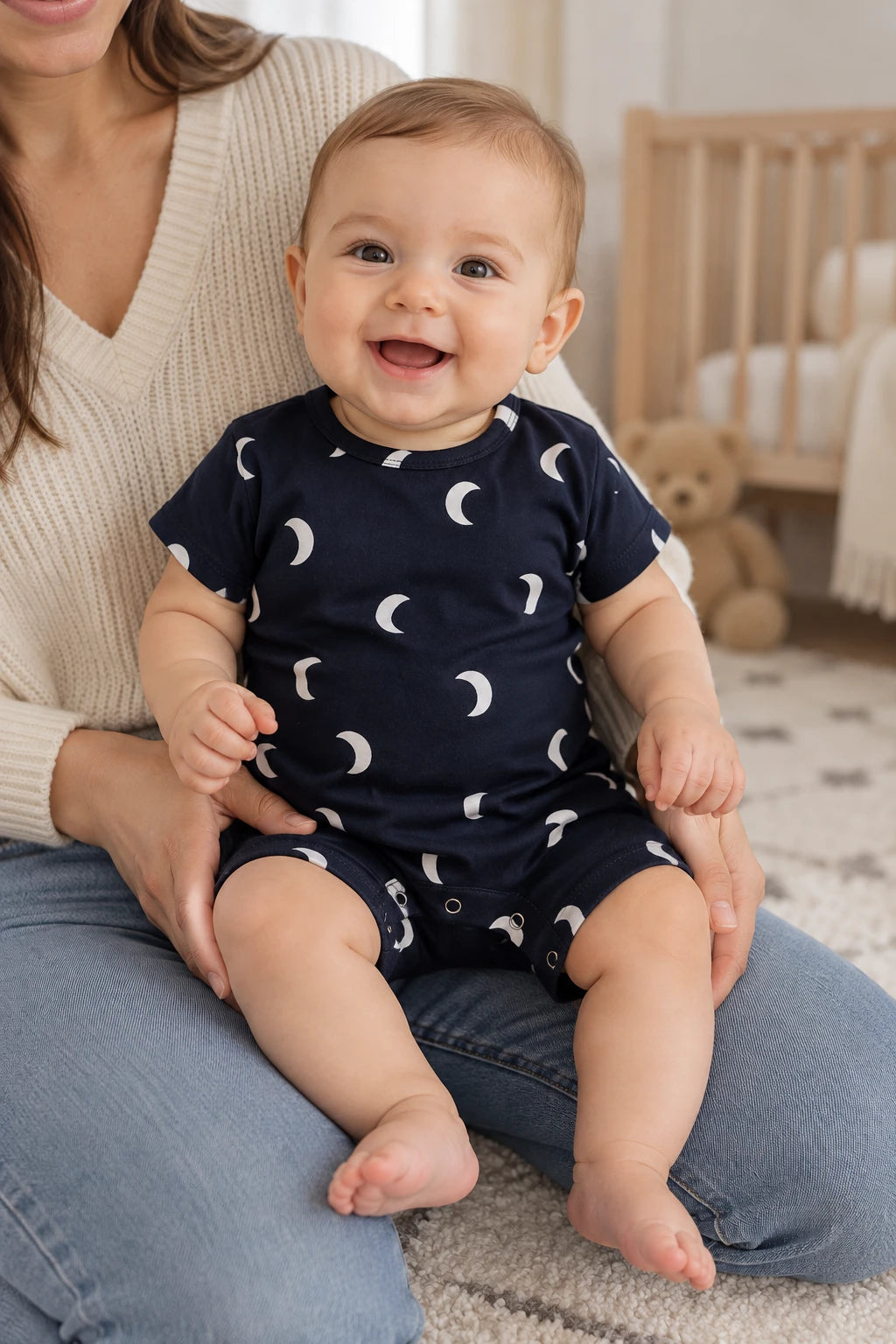Combinaison Mariniere Bebe - Lune Noir