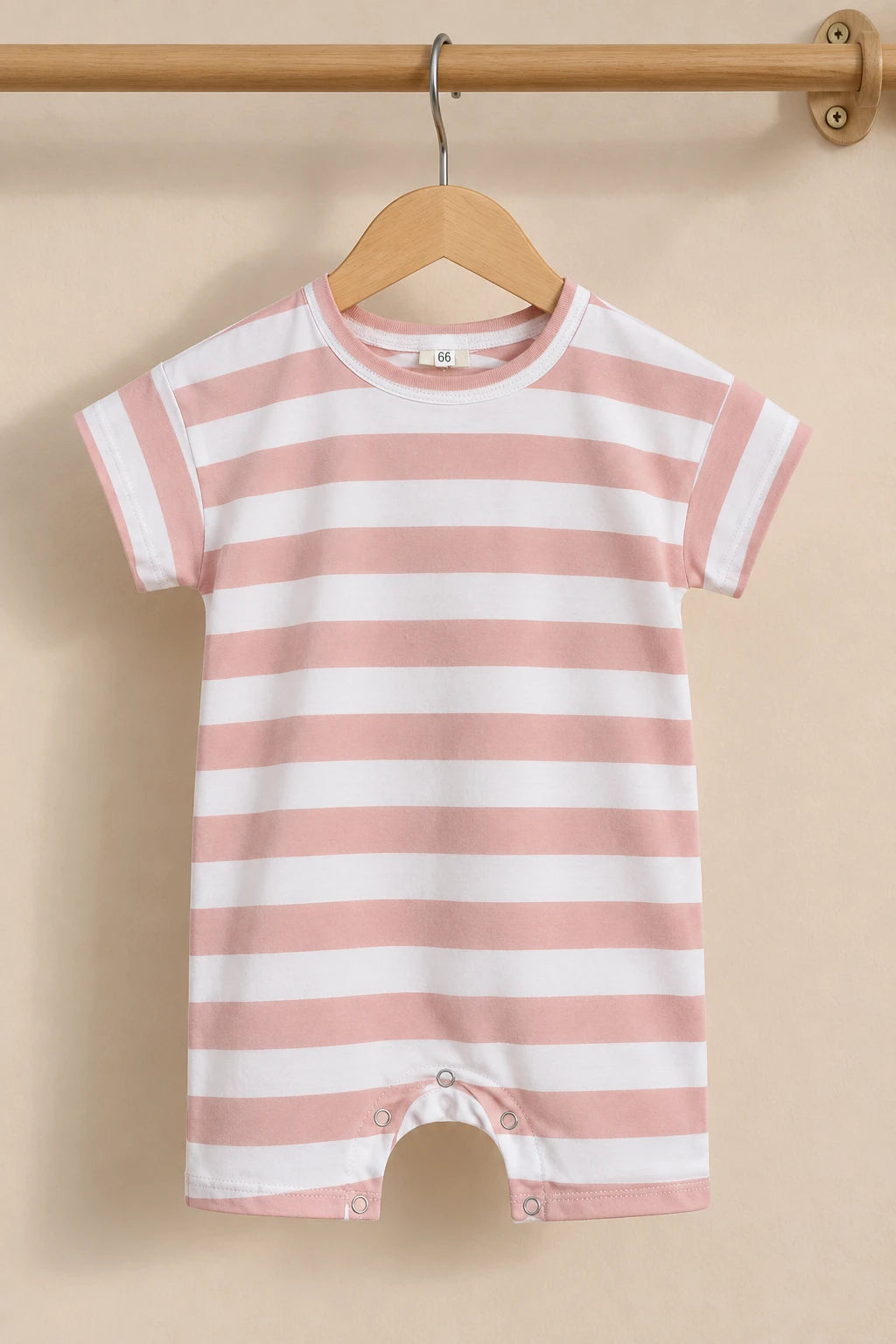 Combinaison Mariniere Bebe - Rose
