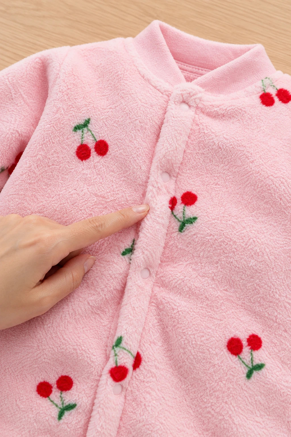 Combinaison Moumoute Bebe - Cerise