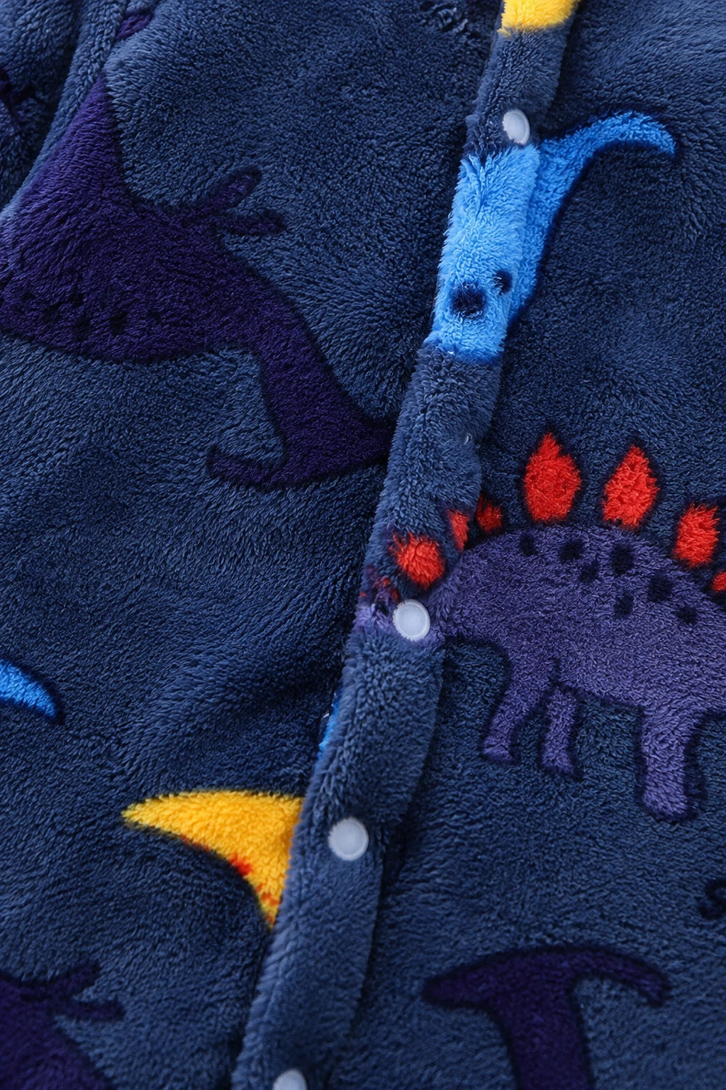 Combinaison Moumoute Bebe - Dinosaure Bleu