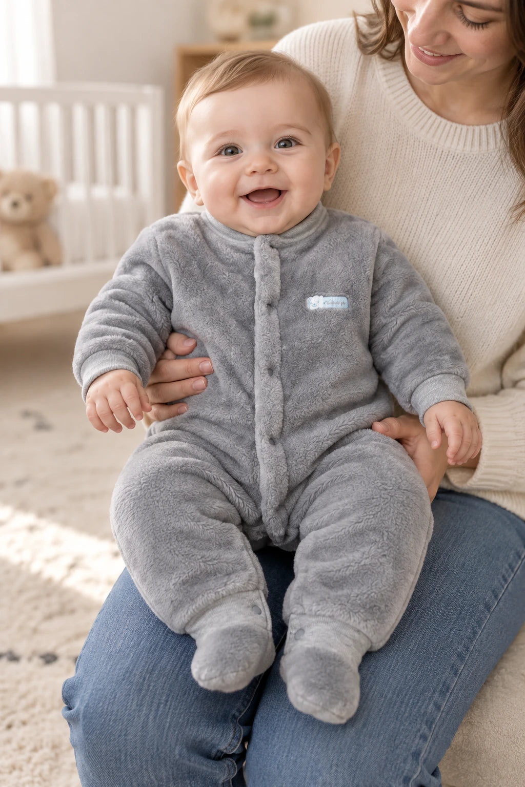 Combinaison Moumoute Bebe - Gris