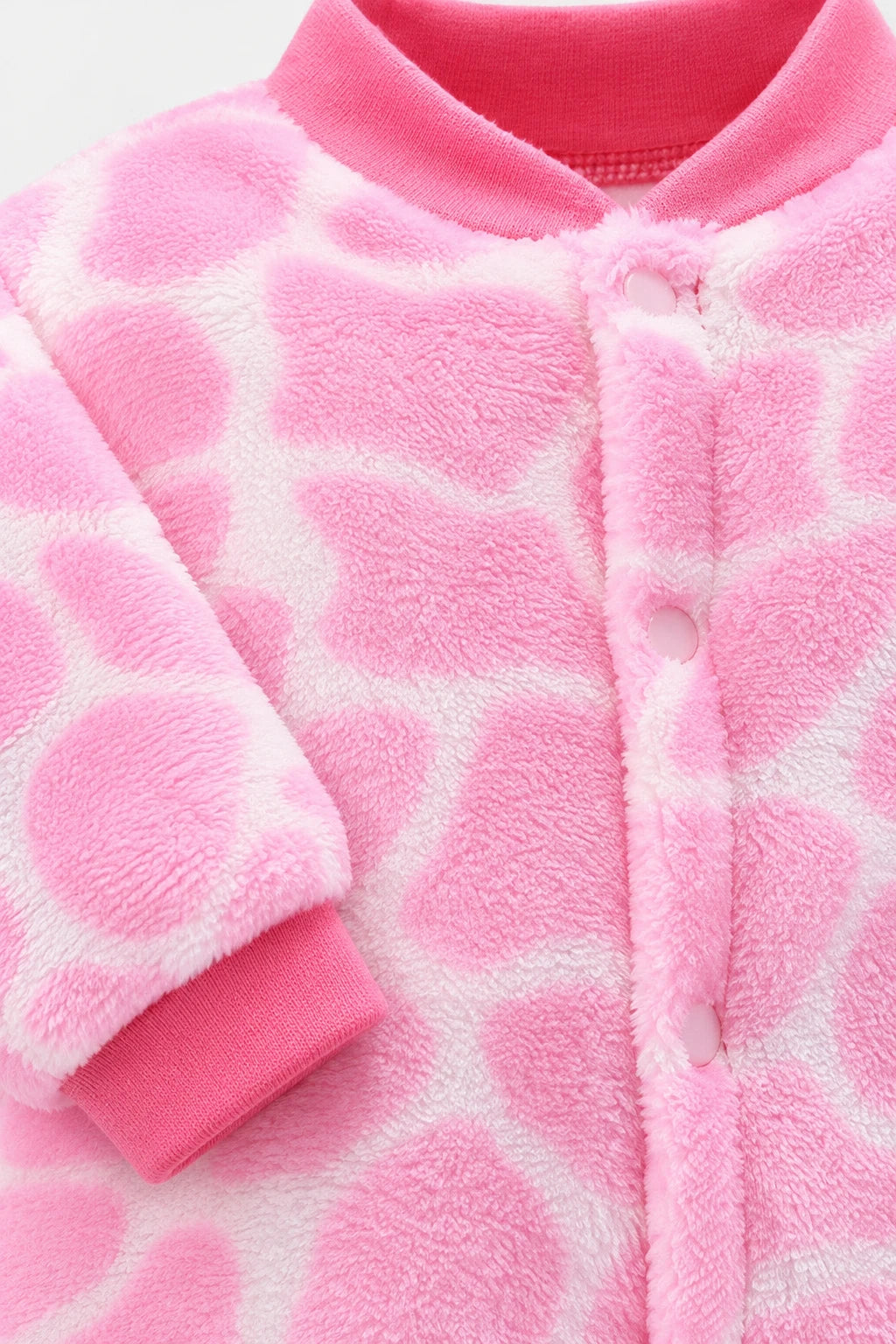 Combinaison Moumoute Bebe - Roche Rose