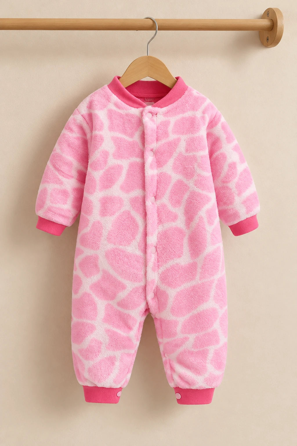 Combinaison Moumoute Bebe - Roche Rose