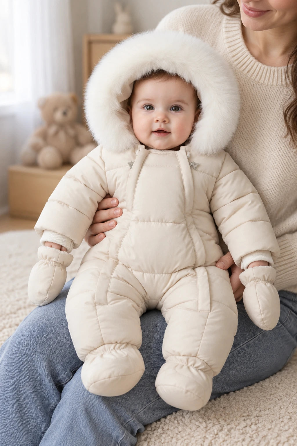 Combinaison Neige Bebe - Beige