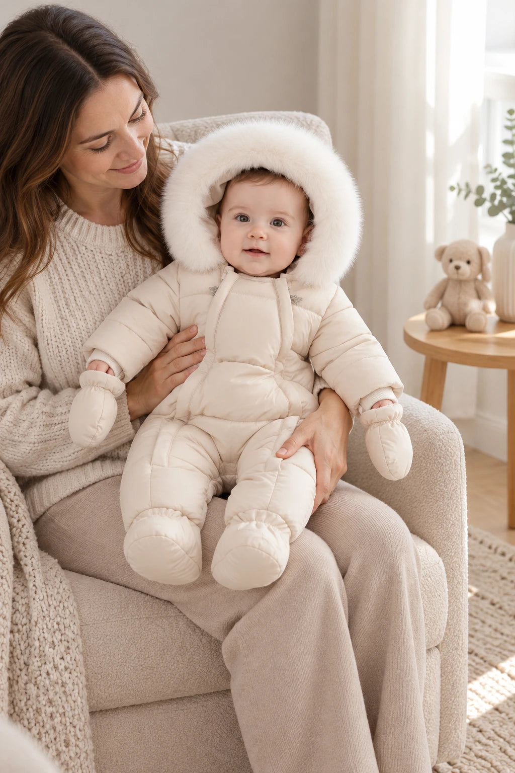 Combinaison Neige Bebe - Beige